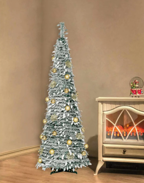 Brad artificial SLIM SNOW 210 cm